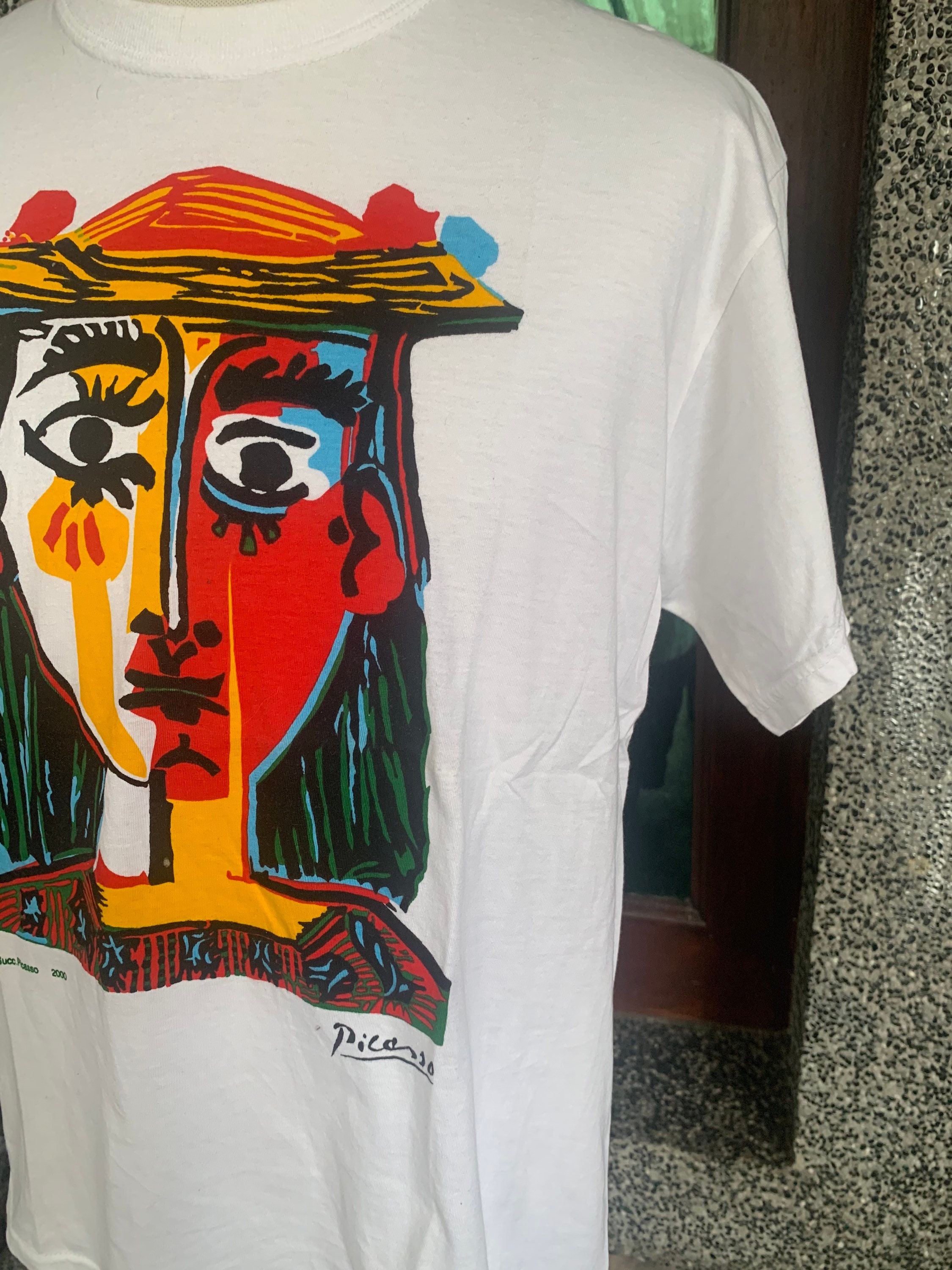 Vintage 90s Pablo Picasso Art T Shirt Multicolor / Vincent Van 
