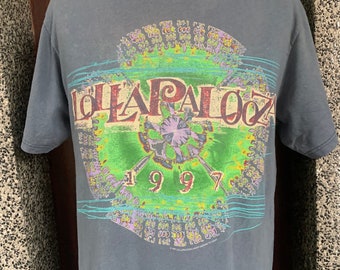 【全商品オープニング価格 特別価格】 Music LOLLAPALOOZA 1997 Vintage Festival Etsy - Shirt T ミュージシャン