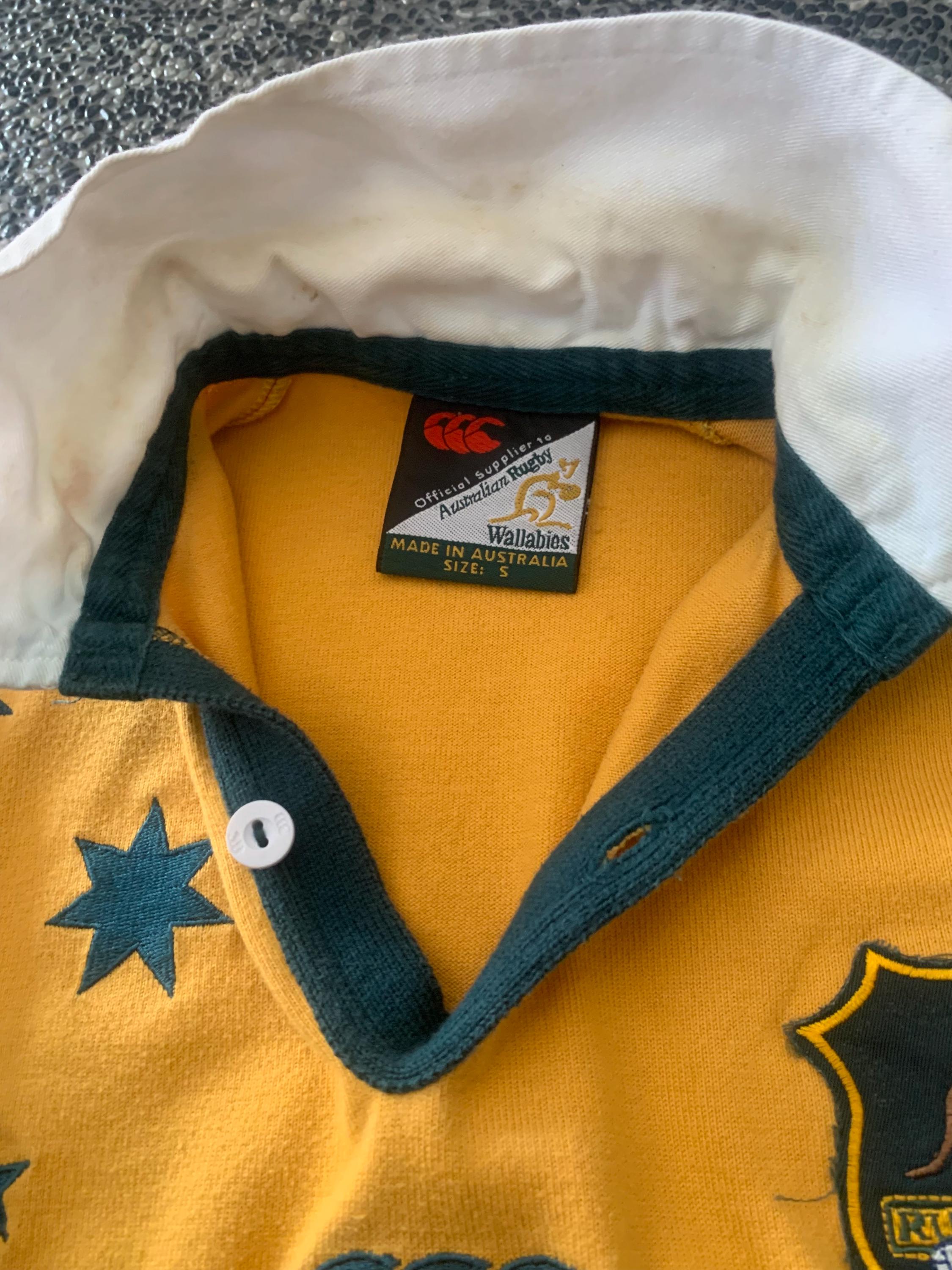 Maillot Vintage Australia Wallabies Rugby - Marque Canterbury - Taille XL - Occasion Bon état