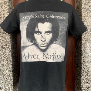 Vintage 90s Stevie Salas Colorcode American Guitarist Japan Tour 1996 T Shirt