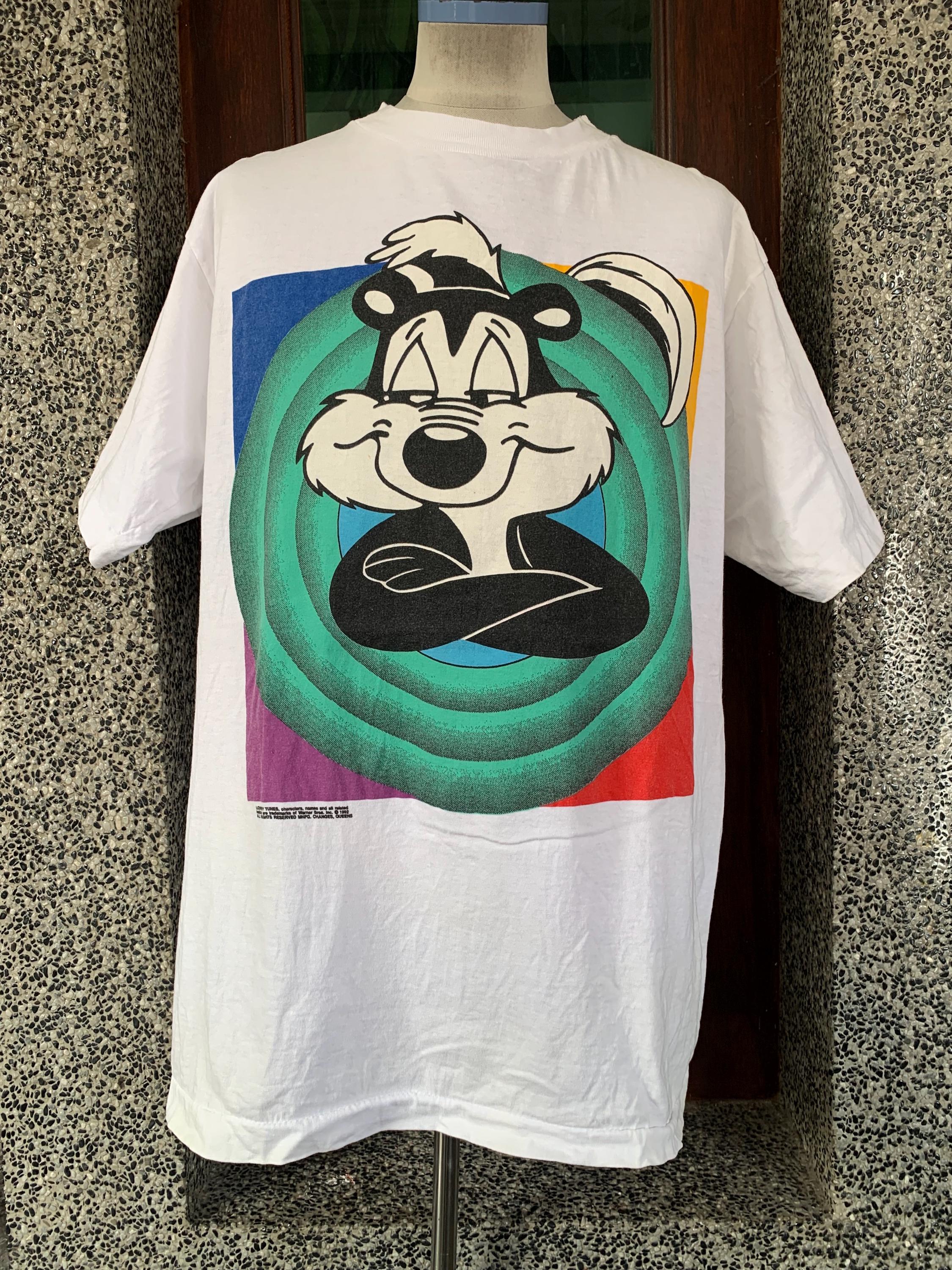 希少 90sヴィンテージ USA製 ペペルピュー Tシャツ 白 ホワイト 希少 90sヴィンテージ USA製 ペペルピュー Tシャツ 白 ホワイト