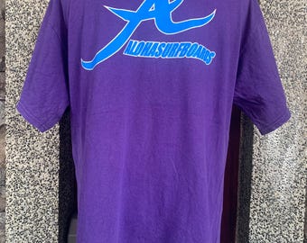 Camiseta vintage de tablas de surf Aloha de los años 90