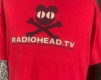 90’s Radiohead TシャツサイズＬアイルランド製　ビンテージUSED Radiohead Band Shirt, Radiohead Vintage 90's Retro Concert T