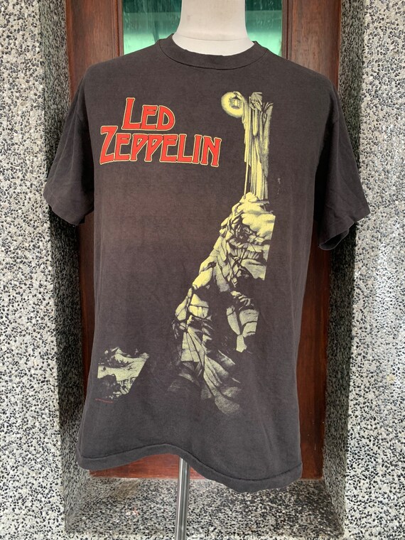 Vintage 80s Led Zeppelin Shirt / Stairway to Heaven / Tour