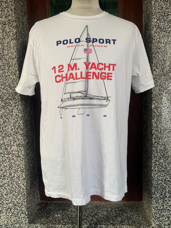 Vintage 1996 Polo Sports Ralph Lauren 12 M Yacht Challenge T Vintage 1996 Polo Sports Ralph Lauren 12 M Yacht Challenge T