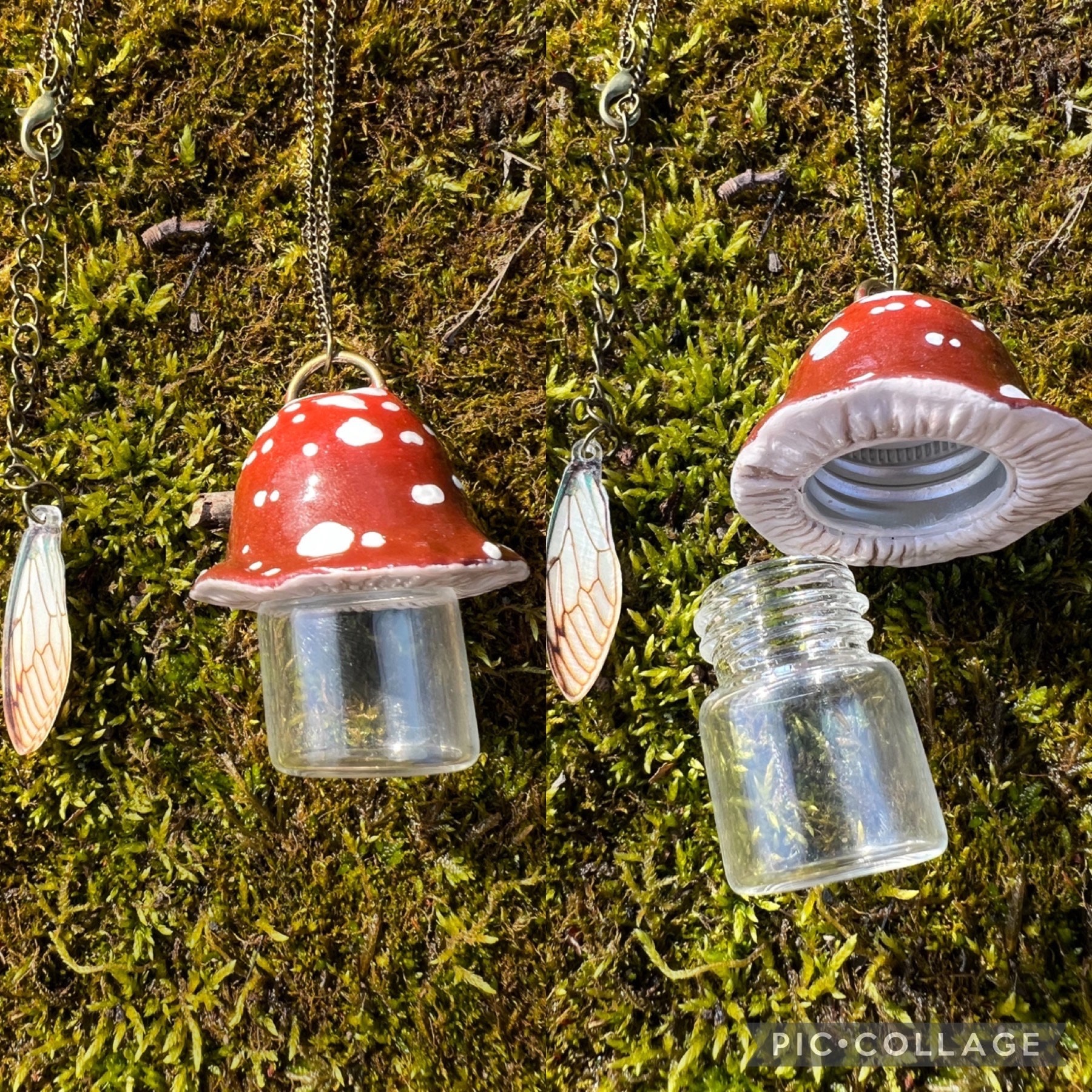 Mushroom Mason Jar Lantern