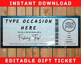 Fishing Certificate Template - Etsy
