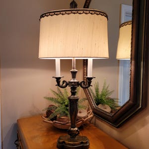 Vintage Brass Bouillette Lamp