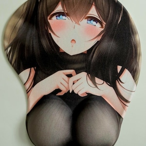 Anime Custom 3D Mouse Pad Non-slip USA Seller Exclusive Sexy Hot Anime Girl 3D Gaming Mouse Pad Oppai Wrist Support Rest #87