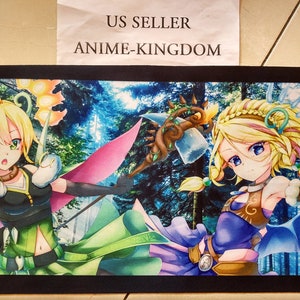 Venditore USA Anime Custom Anime Card Game Playmat Ritual Beast Tamer Wen & Lara D587