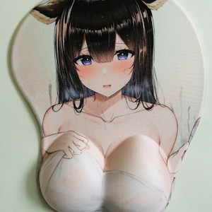 Anime Custom 3D Mouse Pad Non-slip USA Seller Exclusive Sexy Hot Anime Girl 3D Gaming Mouse Pad Oppai Wrist Support Rest #86