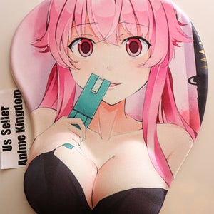 Anime Custom 3D Mouse Pad Non-slip USA Seller Exclusive Sexy Hot Anime Girl 3D Gaming Mouse Pad Oppai Wrist Support Rest  #36