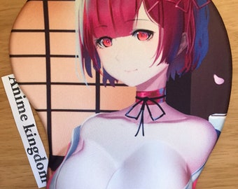 Anime Custom 3D Mouse Pad Non-slip USA Seller Exclusive Sexy Hot Anime Girl 3D Gaming Mouse Pad Oppai Wrist Support Rest #45