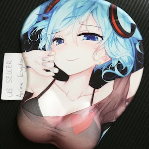 Anime Custom 3D Mouse Pad Non-slip USA Seller Exclusive Sexy Hot Anime Girl 3D Gaming Mouse Pad Oppai Wrist Support Rest  #39