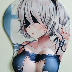 Anime Custom 3D Mouse Pad Non-slip USA Seller Exclusive Sexy Hot Anime Girl 3D Gaming Mouse Pad Oppai Wrist Support Rest #82