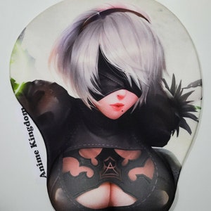 Anime Custom 3D Mouse Pad Non-slip USA Seller Exclusive Sexy Hot Anime Girl 3D Gaming Mouse Pad Oppai Wrist Support Rest #77