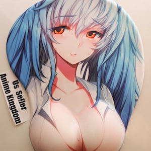 Anime Custom 3D Mouse Pad Non-slip USA Seller Exclusive Sexy Hot Anime Girl 3D Gaming Mouse Pad Oppai Wrist Support Rest #23