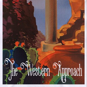 Vintage Western Approach Travel Poster