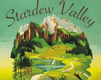 Stardew Valley Travel Poster - Digital Download