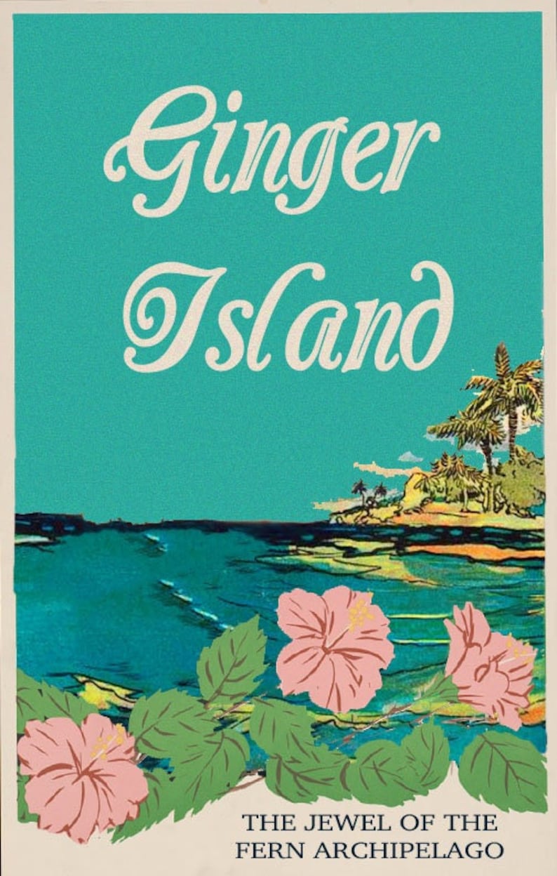 Stardew Valley Ginger Island Travel Poster Digital Print Etsy