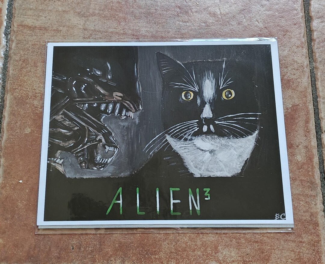 Original Print - Alien 3 - Ripley as a Cat - Etsy