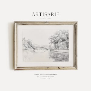Neutral Vintage Wallart, Sketch Wallart, Nostalgic Wallart, Farmhouse Walldecor, Neutral Walldecor, Neutral Vintage Wallart Decor, Artisarie