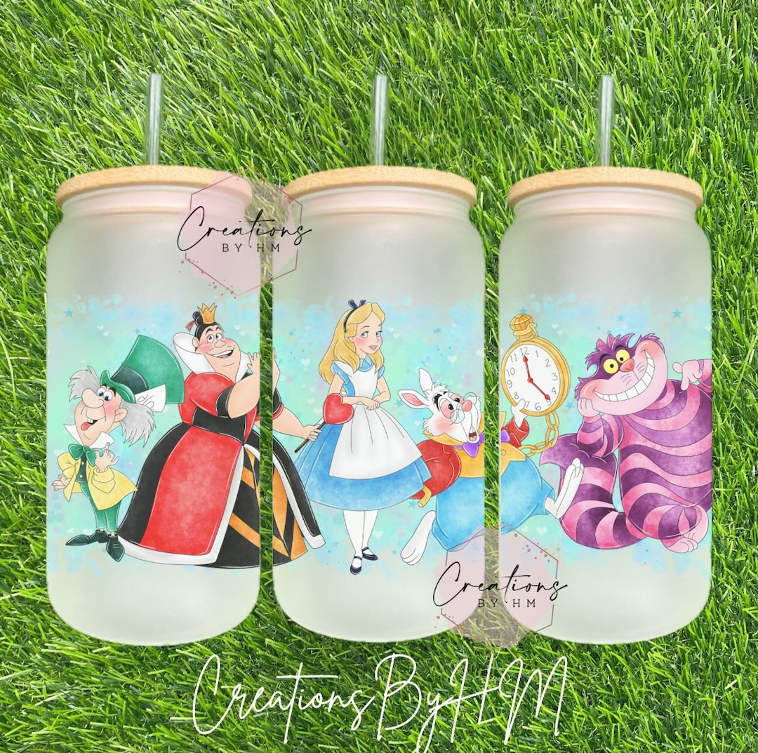 Alice and Friends Glass Cup - Etsy