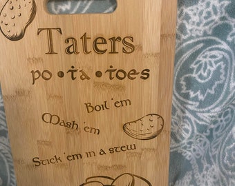 Potato Definition Engraved Cutting Board LOTR Lord of the Rings Nerdy Gift Potato Definition Engraved Cutting Board LOTR Lord of the Rings Nerdy Gift
