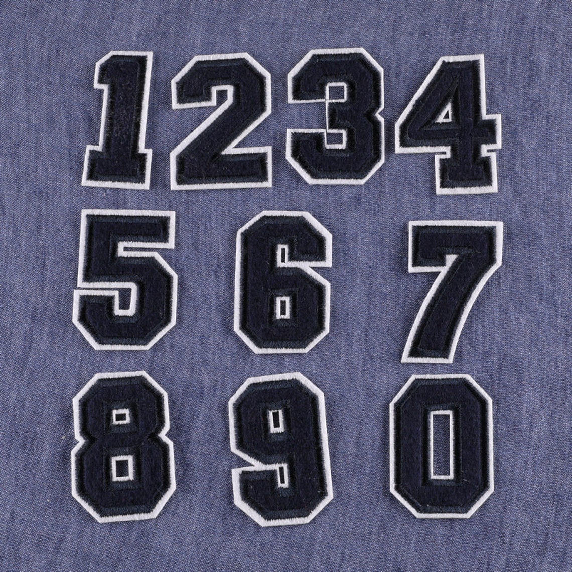 Number Iron on Patch Embroidery Patch Custom Patches Etsy