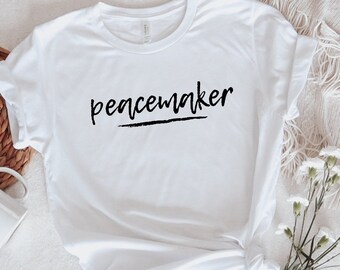 Peacemaker, Matthew 5:9 Bible verse, Blessed are the peacemakers, Unisex Jersey Short Sleeve Tee