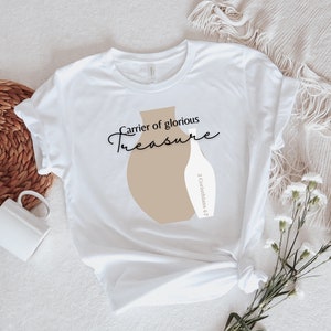 Jars of Clay Christian Tee shirt, Carrier of Glorious Treasure, 2 Corinthians 4:7 Jersey Short Sleeve Tee