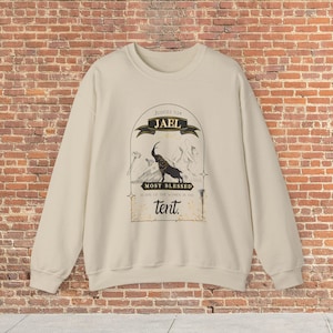 Women of the Bible Sweatshirt Jael from the Bible story Sweatshirt Christian clothes Faith sweater women&#39;s ministry top Judges 5:24