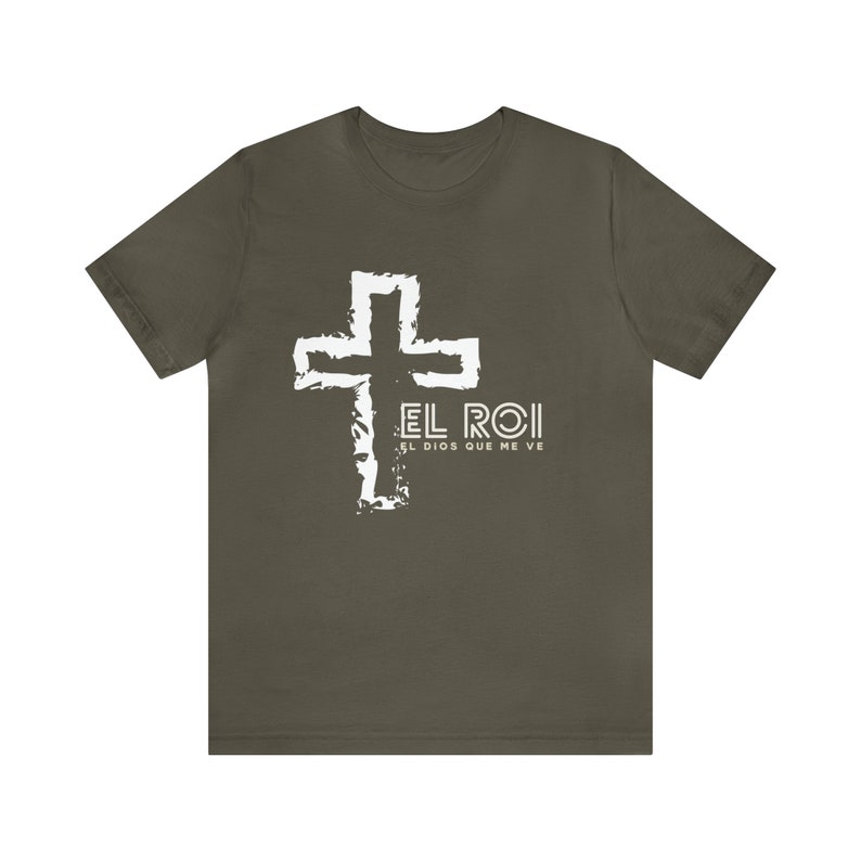 El Roi Christian Tee: God Who Sees Me, Spanish Faith Shirt image 3