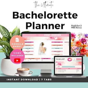 Maid of Honor Planner Spreadsheet, Hen Party Planner Spreadsheet, Bachelorette Planner Spreadsheet, Bridal Shower Planner, Hen do Googleshe