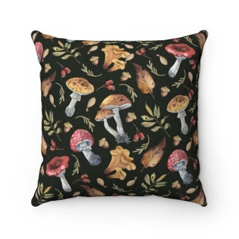mushroom-woodland-pillow-on-black-background