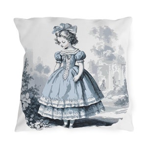 Waterproof Toile De Jouy Outdoor Pillow image 4