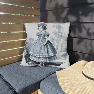 Waterproof Toile De Jouy Outdoor Pillow image 9