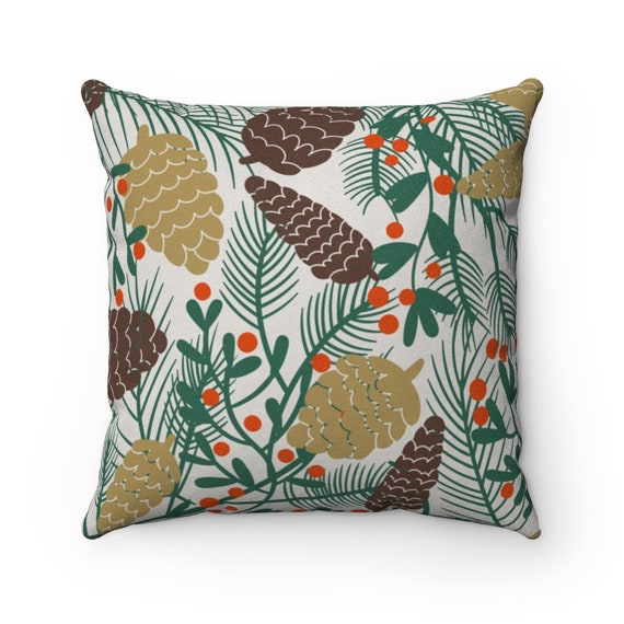 pine cone throw pillows