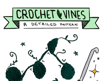 Crochet vines and leaves Pattern