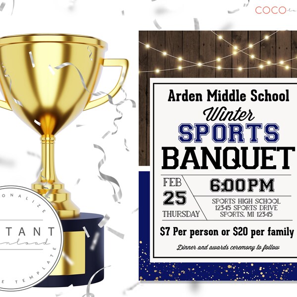 Sports Banquet Etsy Sports Banquet Etsy
