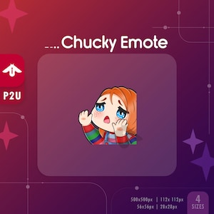 DBD Chucky Gimme Emote | Streamer Emote | Horror Emote for Twitch and Discord