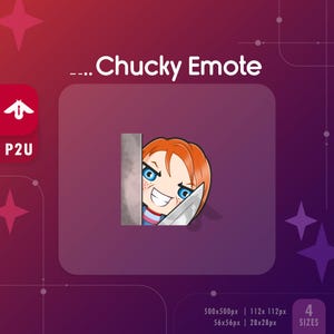 DBD Chucky Lurk Emote | Streamer Emote | Horror Emote for Twitch and Discord
