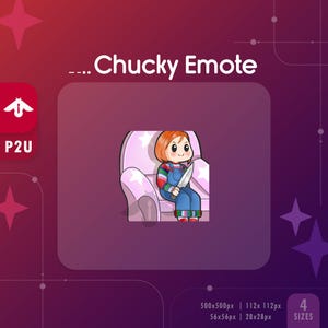 DBD Chucky Chair Emote | Streamer Emote | Horror Emote for Twitch and Discord