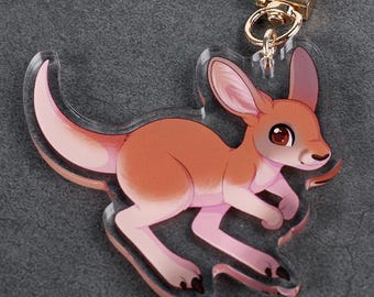 カンガルー 金玉 キーホルダー オーストラリアのお土産 - 本物の