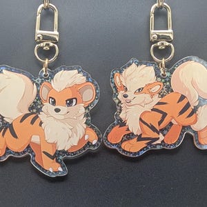 GROWlith Arcanine - Glänzende Farben & holografische Rückseite