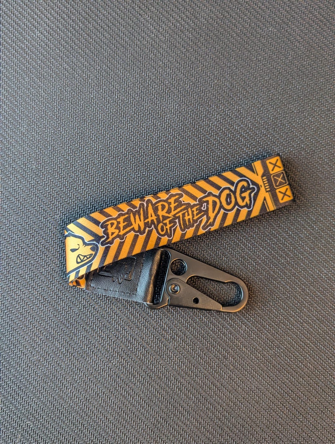 furry dog keychain lanyard thingy