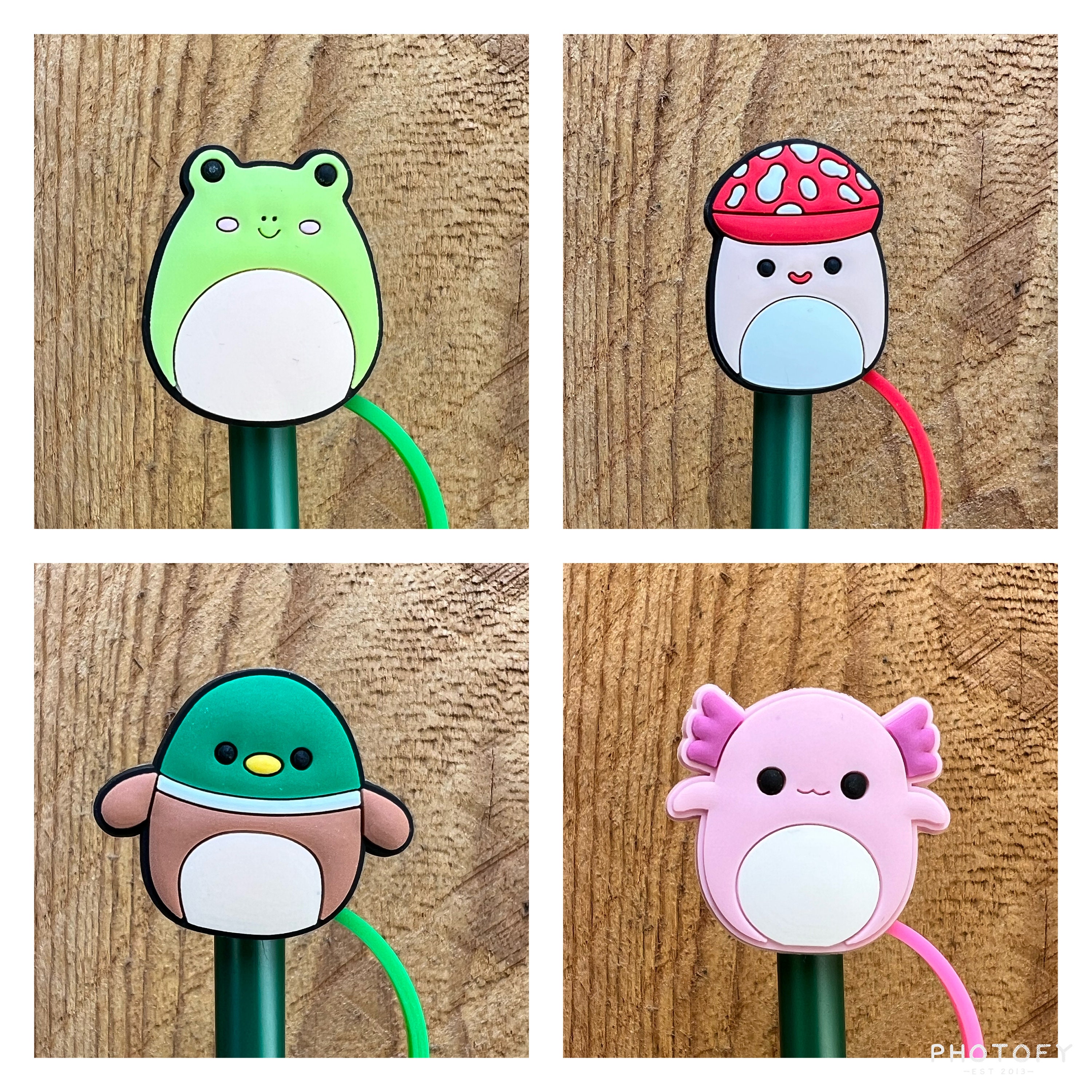 Stitch Straw Topper Frog Straw Topper PVC Silicone Stanley Starbucks  Tumbler Straw Accessory Straw Cover