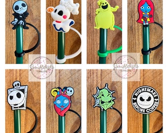 Halloween NBC Straw Toppers | Stanley Straw Topper | Stanley Cup Accessory | Straw Cover | Halloween Lover