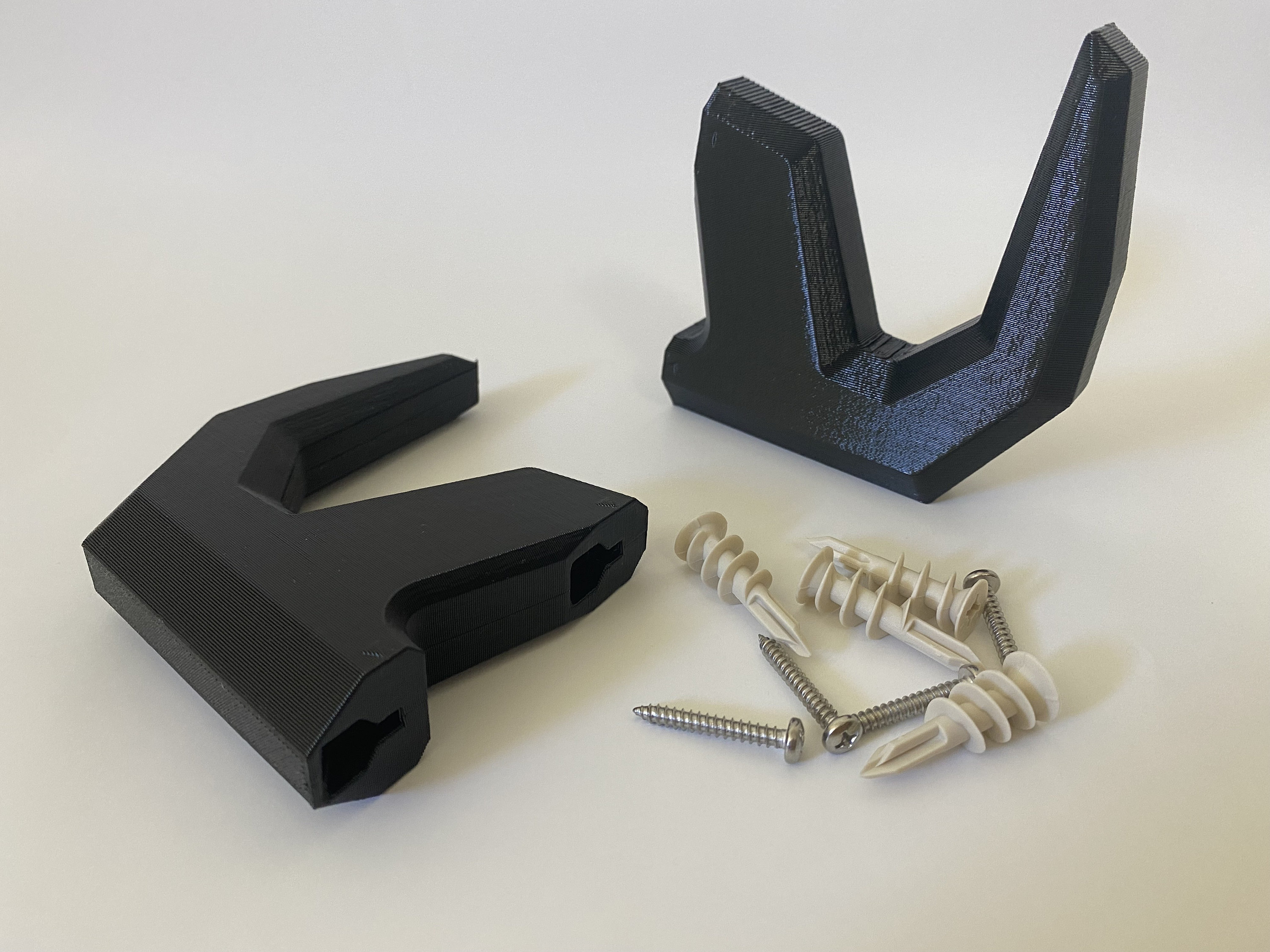 Pezzi Portaoggetti Per Longboard, Supporto Per Skateboard Sospeso A Parete Per Camera Da Letto E Soggiorno 2 Pezzi Neri 94559293