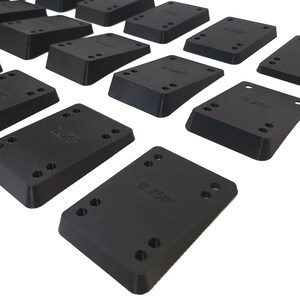 1 Pair 6mm/3 Millimetri Di Skateboard Riser Pad Longboard Shock Pad Cuscino Moto